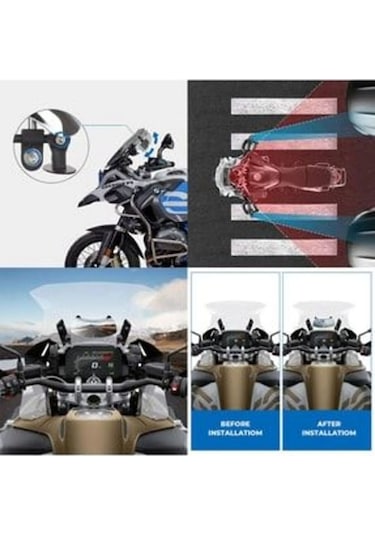 Motosiklet Dikiz Aynası Kör Nokta Geniş Açılı 180 Derece Montajlıdır-diğer Ürünler Gibi Değildir.