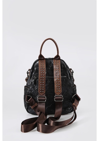 Ççs 17635 Kadın Omuz Ve Sırt Çantası Siyah