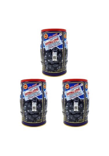 Gemlik Katırlı Köyü Tar-Koop Sofralık Siyah Zeytin 3 x 1 KG