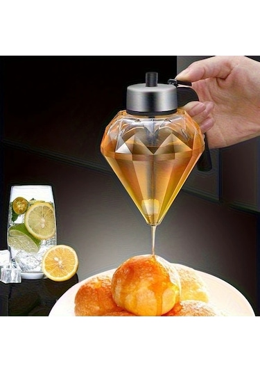 Trendooze Gaojunshop01 Sızıntı Önleyici Cam Yağ Bal Dispanseri, Mutfak Aksesuarı Cam