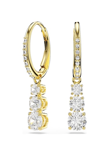 5723300 Swarovski Küpe Stılla:pe Attract Trılogy Whıte/gos Metalik