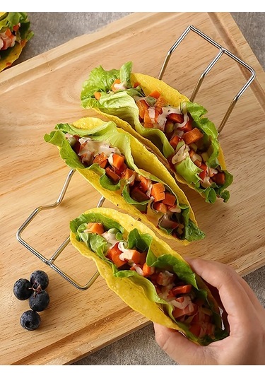 Lunext Taco Ve Hot Dog İçin Stand Daliği Tutucu 447331171 Gümüş