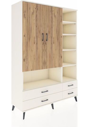 Hyperion Dolap 10 Raflı 4 Çekmeceli 2 Kapaklı 132x44x195 Ayta... Aytaşı