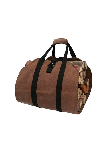 Kahverengi Mumlu Kumaş Odun Taşıyıcı, 98x41 Cm, Su Geçirmez, Yüksek Kapasiteli, Kamp Ve Ev İçin Odun Depolama Çantası Çok Renkli Çok Renkli