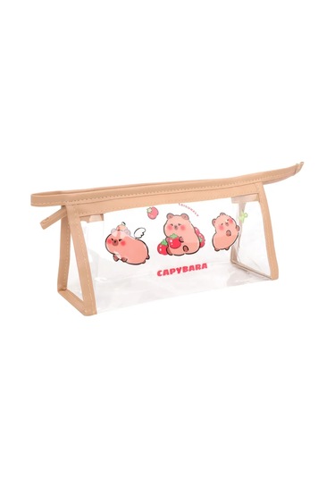 Kari Şeffaf Okul Çantası Kapibara 449872550 Bej