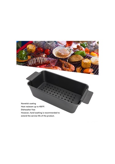 Tenfowee Karbon Çelik Yağ Çıkartıcı Raklı Fırın Tepsisi, Anti Yapışkan Kaplama, Sağlıklı Pişirme, Çok Fonksiyonlu Ekmek Ve Et Loaf Tepsisi Diğer