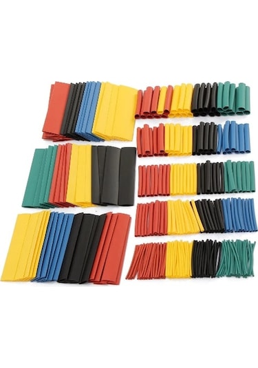 Isı Shrink Boru Daralan Makaron Kablo Yalıtım Seti 8 Boy 328 Adet N11.2694