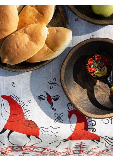 Leohome Rus Koleksiyonu Köçe Rus Havlusu 449723354 Beyaz