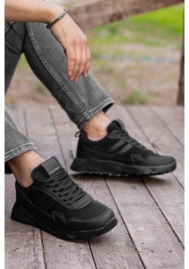 Gordon Günlük Ortopedik Erkek Sneaker Spor Ayakkabı Siyah