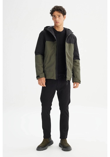 Lee Kapüşonlu Relaxed Haki Erkek Mont L2520257801 Haki