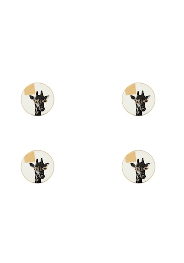 Porland Wild Life Giraffe Bardak Altlığı 10 CM 4'lü 04Alm006620 Çok Renkli