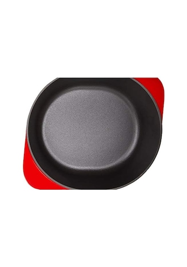 Lv P Ek 2427 Metal Dikdörtgen Ekmek Tenceresi, 24x27,kırmızı Siyah