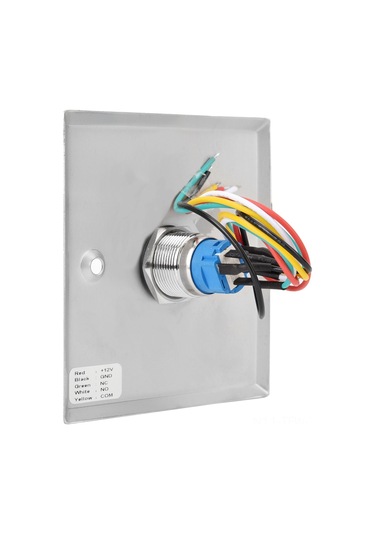 Tenfowee Stahl Kapı Erişim Kontrolü Anahtarı - Işıklandırılmış, Dayanıklı, Basılabilir Çıkış Tuşu Mc102d