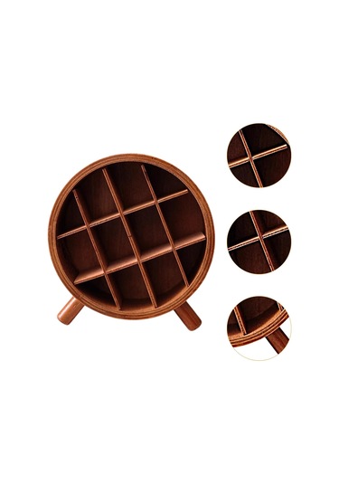 Homyl Ruj Organizatör Ahşap Depolama Rafı Dresser Vanity Için