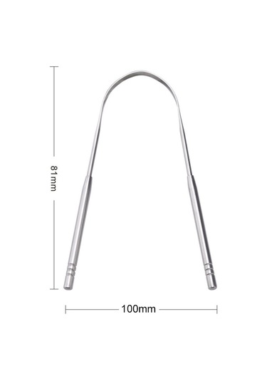 Vkemall Paslanmaz Çelik Dil Kazıyıcı 2 Li Paket, Ergonomik Tasarım, Ağız Hijyeni İçin Dayanıklı Ve Yeniden Kullanılabilir