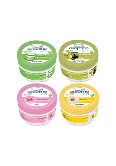 Cire Aseptine Soft El ve Vücut Kremi Seti 4 x 30 ML