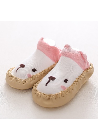 Uıowoo Bebek Yer Çorapları-kaymaz Yumuşak Tabanlı, 0 Pamuk, Sevimli Hayat Desenli - İlk Adım Ve Ev İçim Kullanım İçin Pd003-beyaz