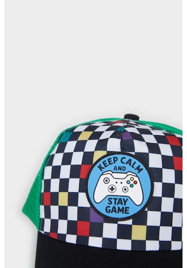 DeFacto Erkek Çocuk Desenli Dokuma Cap Şapka Z3682A625SMKR1