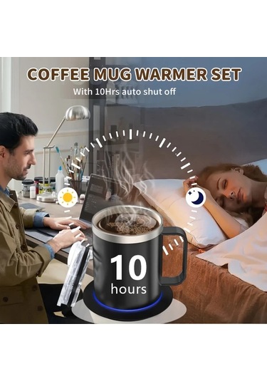 Willowhaven Senbowe Usb Masaüstü Isıtma Pedi Seti Mavi Sıcaklık Kontrolü 10 Saat Otomatik Kapanma