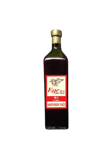 Sarı Kantaron Yağı 1 Litre Cam Şişe 1 Yıl Bekletilmiş 1 L