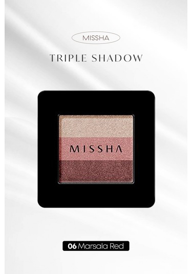 Missha Triple Shadow No.6 Marsala Red