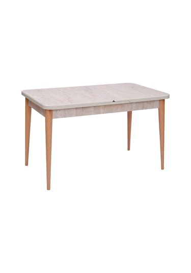 Göksu Traverten Boyalı Mdf Mutfak Masa Takımı 80x130