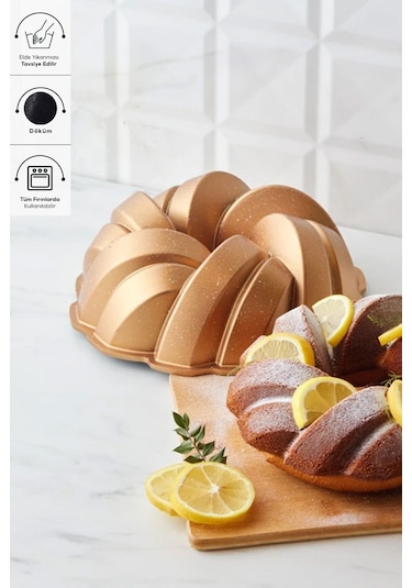 Karaca  Örgü Gold Döküm Kek Kalıbı 26 cm
