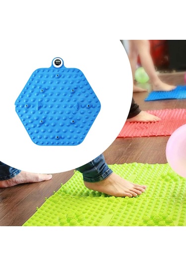 Suntek Ayak Masaj Mat Yoga Banyo Altıgen-mavi-zamanlayıcı Altıgen Mavi Zamanlayıcı Mavi