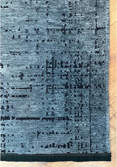 Şönil Dokuma Kayma Yapmaz Makinede Yıkanabilir Leke Tutmaz Kesme Bohem Kilim Vizon 2 Antrasit Antrasit