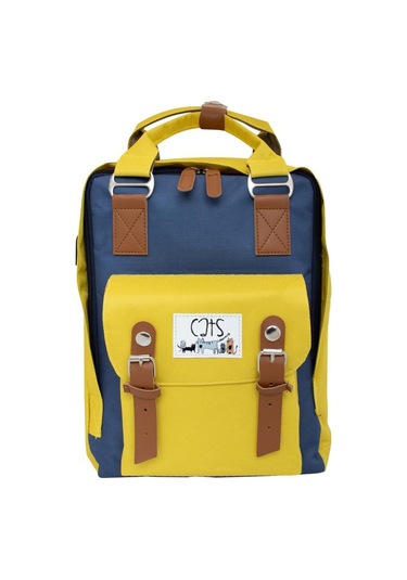 Biggdesign Cats Usb Girişli Okul Çantası - Sarı