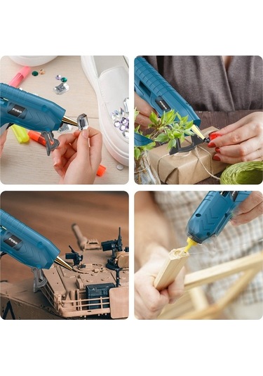 Pazly Profesyonel Kablosuz Sıcak Tutkal Makinesi - Usb Şarjlı El Sanatları Dıy Tamir Seti