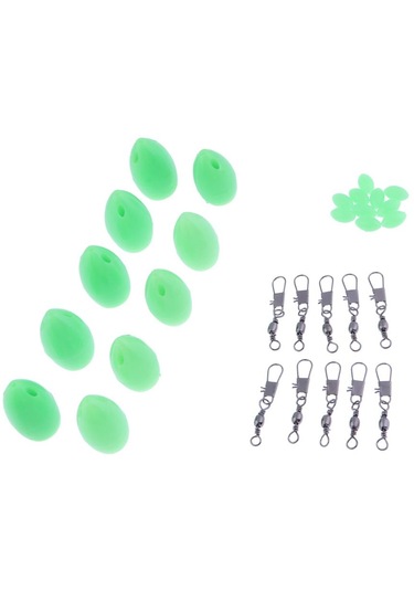 Homyl 10 Parça Bombarda Sbirolino Yüzen Alabalık Poz Yeşil