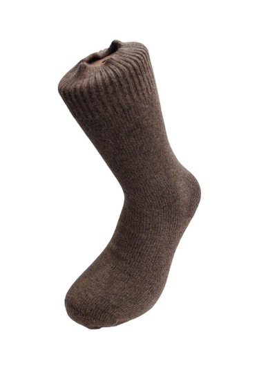 Yerli Üretim Erkek Yün Wool Soket Çorap-kahve Kahverengi