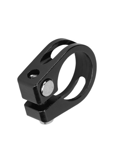 Ximistore9 2 Adet Alüminyum Bisiklet Oturma Tüp Klembi - 25.4mm Delikli Vidalı Tasarım - Hafif Ve Dayanıklı - Sıkıcı Ve Kaykay Bisikletleri İçin Siyah Siyah