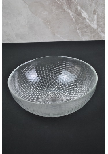 Lola Cam Salata Tabağı Sunum Cips Tabak 22 Cm Servis Kasesi- 1 Ad