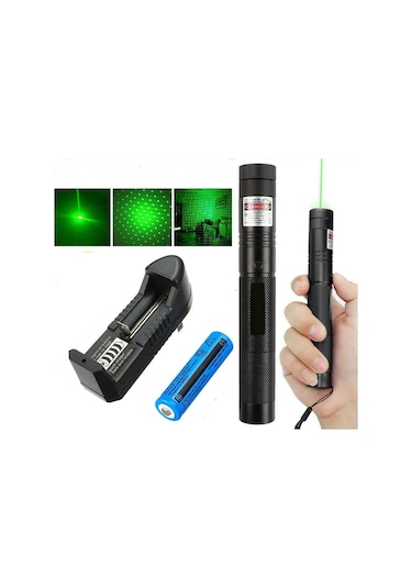 Jasper V-009 Pro Series Yeşil Lazer Pointer Şarjlı Pilli 1000mw
