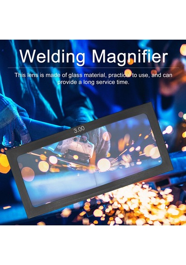 Vkemall Güneş Welder Lens - Cam Büyütücü Lens 1.0-3.0 Dioptri - Kaynak, Ark Kaynak Ve Kesim İçin Korumalı, Değiştirilebilir Maske Aksesuarı