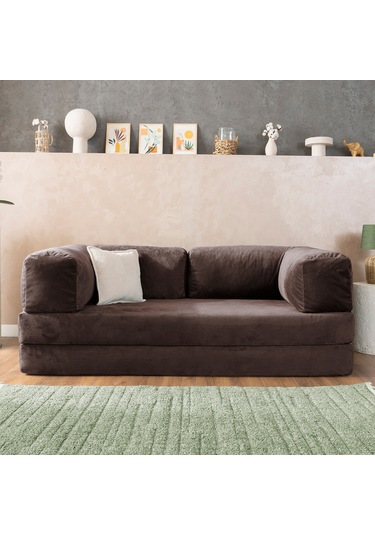 Argimo Godila Çok Amaçlı Sofa Çift Kişilik Yatak Koltuk Kahve