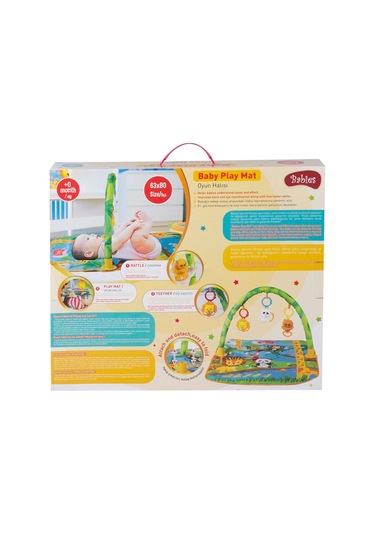 Babies Baby Play Neşeli Dostlar 63X80 Cm Çıngıraklı Oyun Halısı