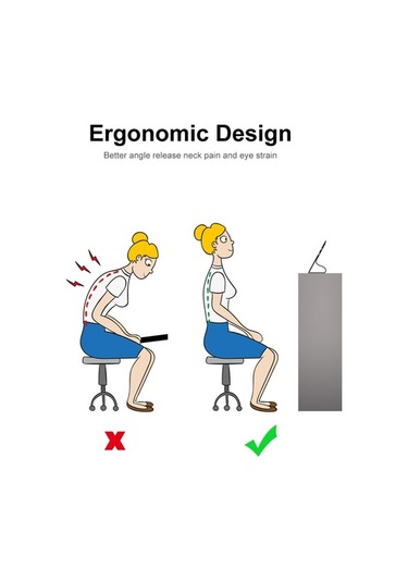 Novahub Ahşap Tablet Standı - İpad & Samsung Uyumlu, Boyun Ağrısını Azaltan, Ayarlanabilir Beyaz Stand