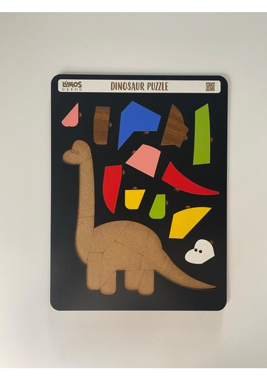 Dinosaur Sevimli Dinozor Çocuklara Özel Yapboz Tablo