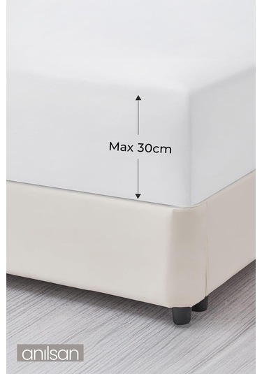 Düz Beyaz Lastikli Çarşaf %100 Pamuk Tek/çift Kişilik Ev, Otel Çarşafı,63 Tel