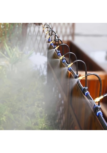 Willowhaven Amerikan Konnektörlü 7/24 Damla Sulama Sistemi 7.87 Ayarlanabilir Bakır Nozul Bahçe Sera Sulama