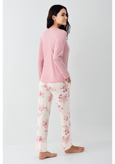 Pierre Cardin Kadın Pembe Pijama Takımı Pc9055-s-v1 Pembe