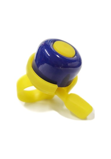 Sarissa Çocuk Bisikleti Zil 1. Kalite Plastik Gövde Metal Çan Sarı Lacivert Lacivert - Sarı