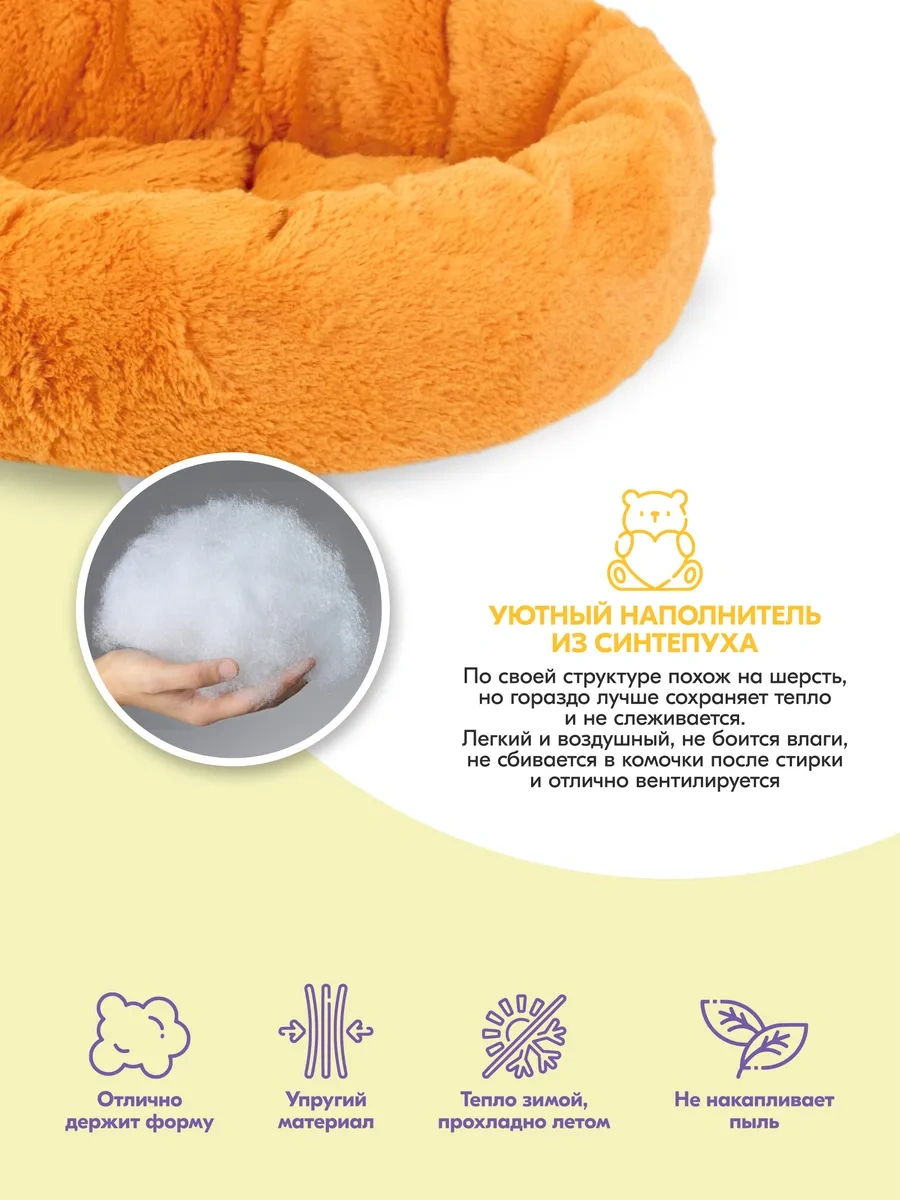 Pettails Kediler Ve Köpekler İçin Kabarık, Kürklü Yatak 45 35 11cm 300972381