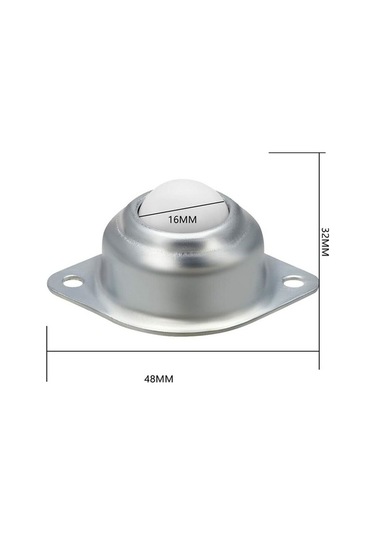 Novahub Br-vie 8 Naylon Bilyalı Teker Seti, Mobilya Ve Dolap İçin, Paslanmaz Çelik Rulolar, Pratik Ve Hafif -