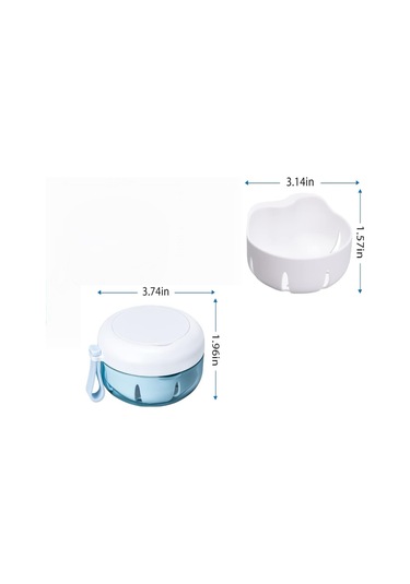 Hangfox Seyahat İçin Damlacık Önleyici Protez Kutu Seti - Temiz Ve Korumalı Saklama Kutusu, Taşınabilir Bakım Kabı