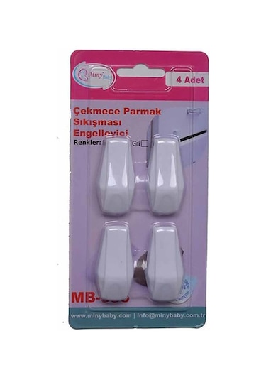 Miny Baby U Parmak Sıkışması Engelleyici Beyaz