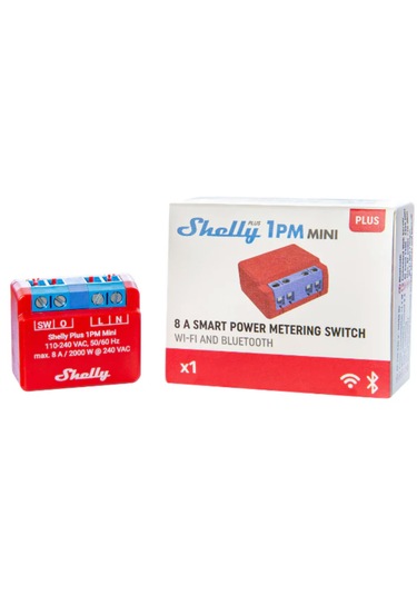 Shelly Plus 1pm Mini Gen3 1kanallı Wifi Enerji Ölçer Akıllı Röle